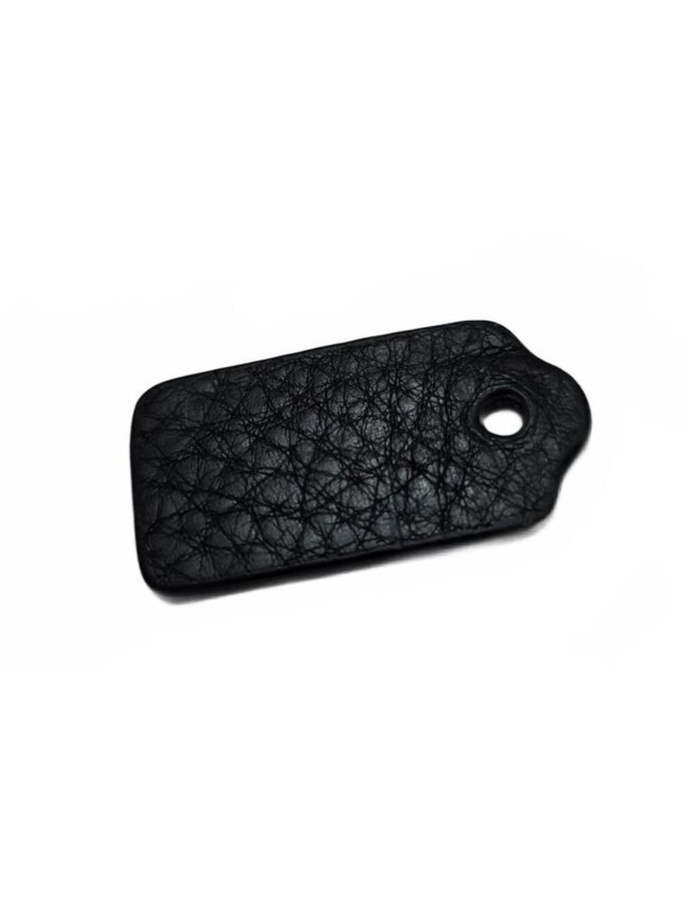 Authentic Black Pebbled Leather Coach Hangtag Bag Keychain - Picture 6 of 8